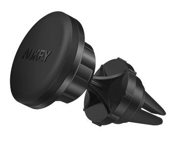 Aukey HD-C23 360 Degree Rotatable Air Vent Magnetic Car Phone Holder - Black in KSA
