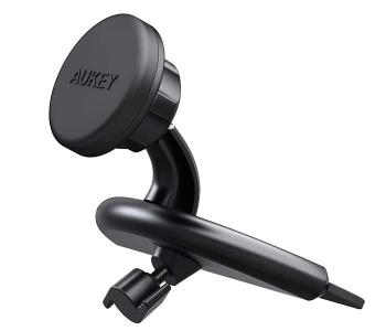 Aukey HD-C40 CD Slot Magnetic Car Phone Mount - Black in KSA