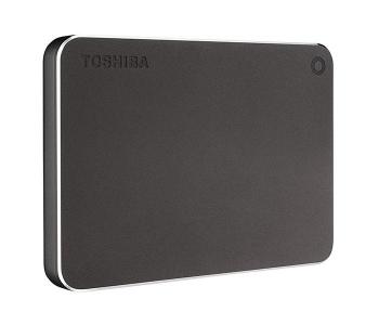 Toshiba HDTW210EB3AA 1TB Canvio Premium Portable External Hard Drive - Dark Grey Metallic in KSA