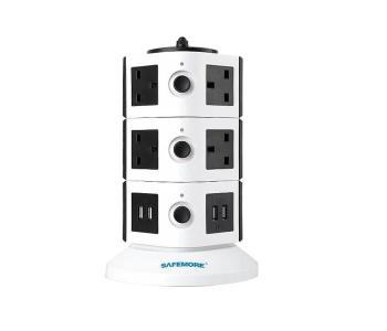 SOPANY 3 Step 11 Way 3m Vertical Tower Extension Socket SY8603 - Blue & White in KSA