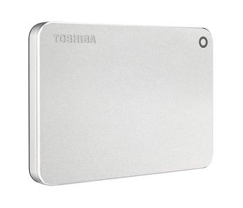 Toshiba HDTW220ES3AA 2TB Canvio Premium Portable External Hard Drive - Silver Metallic in KSA