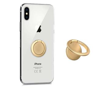 Metal Fashion Mobile Ring Holder Stand - Gold in KSA