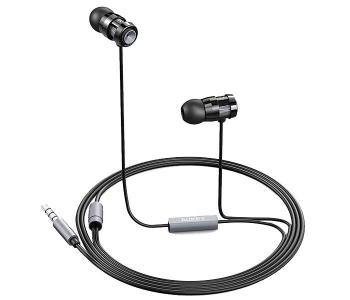 Aukey EP-C2 Wired Headphone With Mic - Black in KSA