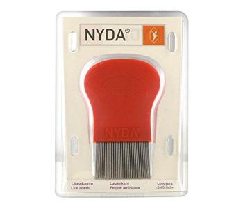 Nyda Metal Lice Comb - Red in KSA