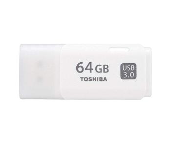 Toshiba THN-U301W0640E4 64GB TransMemory USB 3.0 Flash Drive - White in KSA