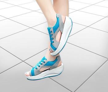 Breathable EU 37 Exercise Shoes For Women's Light Blue in UAE