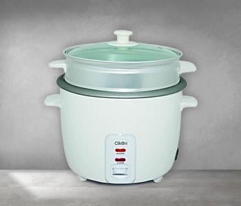 Clikon CK2129-N Rice Cooker With Streamer 900 W - White in KSA