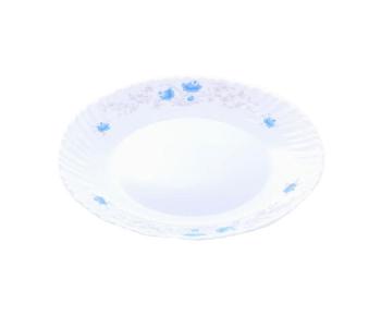 Royalford RF5678 10.5-inch Opal Ware Romantic Dinner Plate - White in UAE