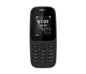 Express Delivery - Nokia 105 Dual Sim Mobile Phone - Black - ID 42041