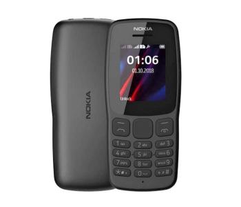 Express Delivery - Nokia 106 Dual Sim Mobile Phone - Black - ID 41936