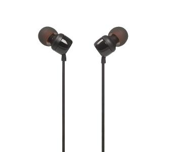 Express Delivery - JBL Tune 110 In-Ear Headphones with Microphone - Black - ID 42620