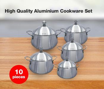 10 Pieces High Quality Aluminium Cookware Set - FI001 in UAE