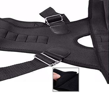 Express Delivery - Real Doctors Back Posture Support Brace Extra Small JA023-1 - Black - ID 42160