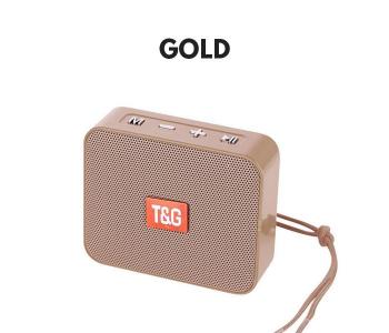TG-166 Bluetooth Speaker Outdoor Portable Hands-Free Calling - Gold in KSA