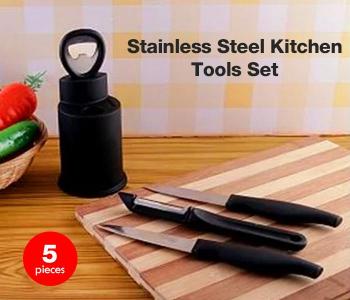Sunny KN-0203-5 Pcs Multipurpose Stainless Steel Kitchen Tools Set in UAE