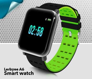 Lerbyee A6 Smartwatch - Green in KSA