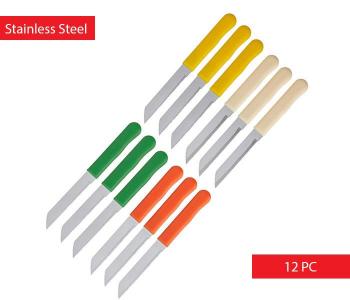 Express Delivery - Stainless Steel Kitchen Knife Set - 12 pcs JA039 - ID 42132