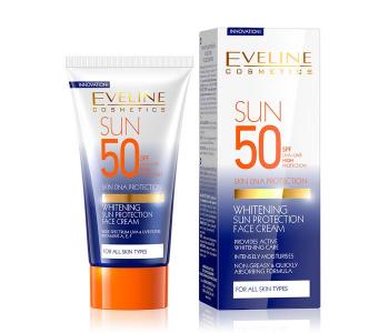 Express Delivery - Eveline Cosmetics Whitening Sun Protection Face Cream SPF 50 - ID 42261