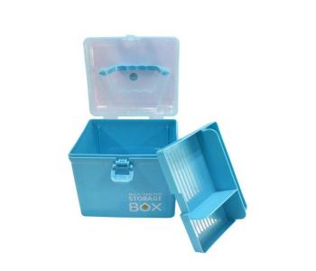 Multi-Function Plastic Storage Box Blue in KSA