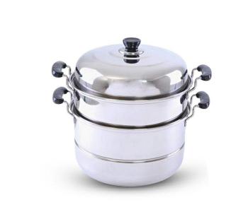 Double Layer Stainless Steel Steam Pot in UAE