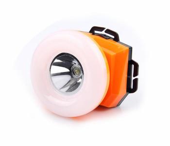 SF-369 Headset Torch Headlamp LED Battery Mini Headlights - Orange in KSA