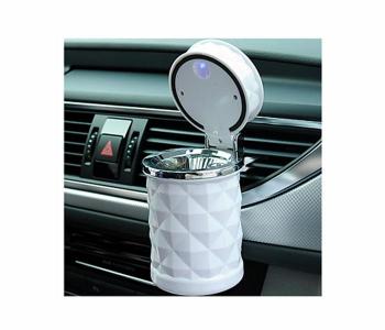 Luxury Portable Car Ashtray Cigarette Ashtray - White in KSA