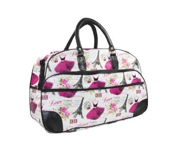 Genuine Leather Travel Bag M6131 For Ladies - Pink in KSA