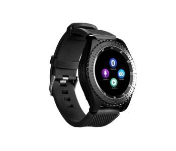 Z3 Bluetooth Smart Watch Touch Screen Leather Strap - Black in KSA
