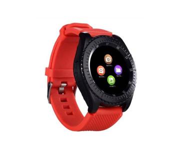 Z3 Bluetooth Smart Watch Touch Screen Leather Strap - Red in KSA