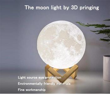 ML1221 Creative Touch 3D Moon Lamp - White in KSA