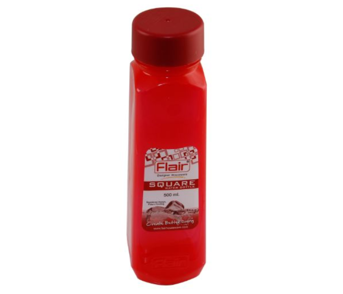 Taqdeer Square Water Bottle 500 Ml Red in OMAN
