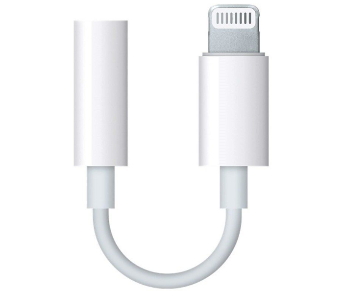 Express Delivery - Apple Lightning 3.5mm Headphone Jack Adaptor – White - ID 48201