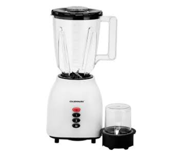 Olsenmark OMSB2361 1.5 Litre 2 In 1 Plastic Blender Black And White in KSA