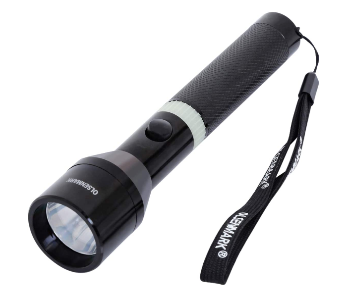 Olsenmark OMFL2682 Rechargeable LED Flashlight - Black in KSA