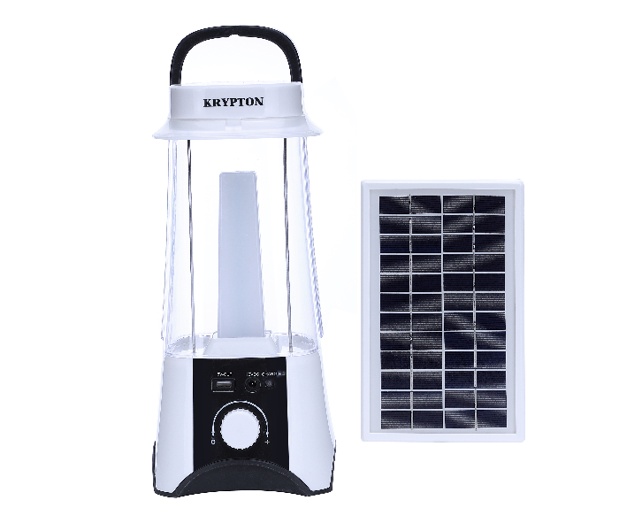 Krypton KNSE5345 Rechargeable Solar Lantern White in UAE