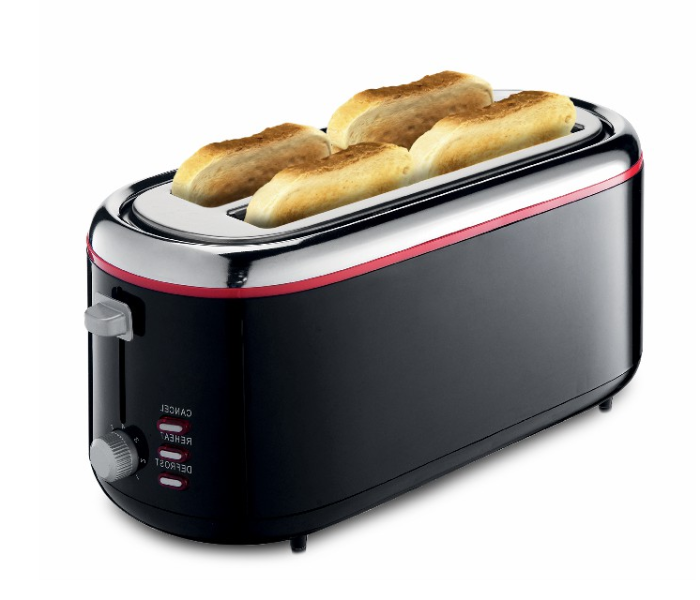 Clikon CK2432 4 Slice Slot Bread Toaster - Black in KSA