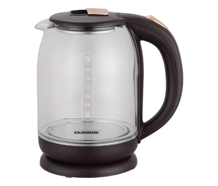 Express Delivery - Olsenmark OMK2394 1.8 Litre Glass Kettle  - ID 48376