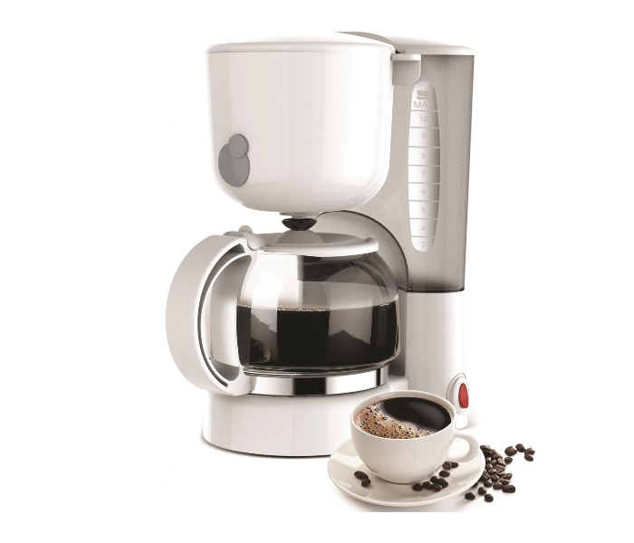 Clikon CK5126 1.25 Litre Coffee Maker - White in UAE