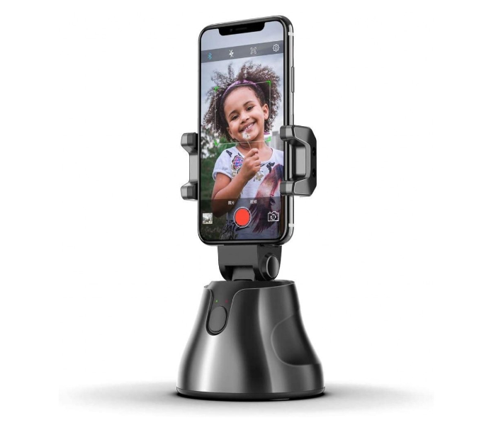 TikTok 360 Rotation Selfie Auto Face And Object Tracking Smart Shooting Camera - Black in KSA