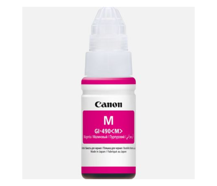 Canon GI-490 Magenta Ink Bottle Front View - ID 50015