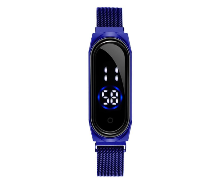 Jongo New Trend Digital Wrist Watch JA157-2 Touch Screen With Magnetic Mesh Belt -Blue in KSA