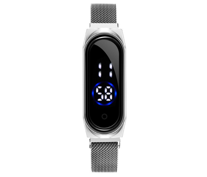 Jongo New Trend Digital Wrist Watch JA157-5 Touch Screen With Magnetic Mesh Belt -Silver in KSA