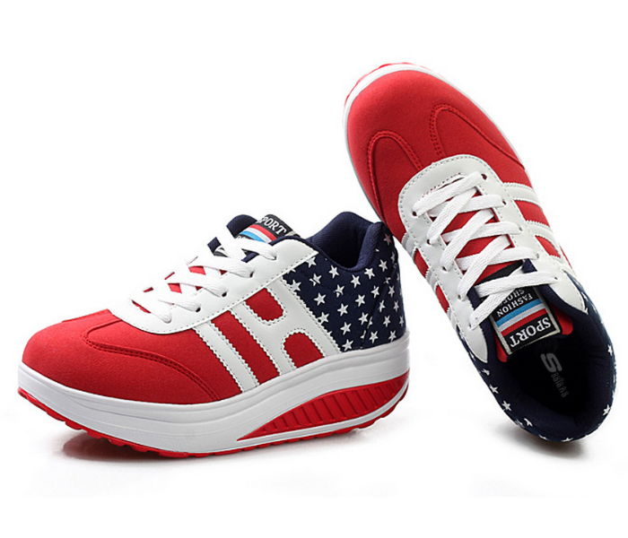 Express Delivery - Women Casual Breathable Fashion Style Slip Wearable Shoes EU-37 – Red - ID 49678