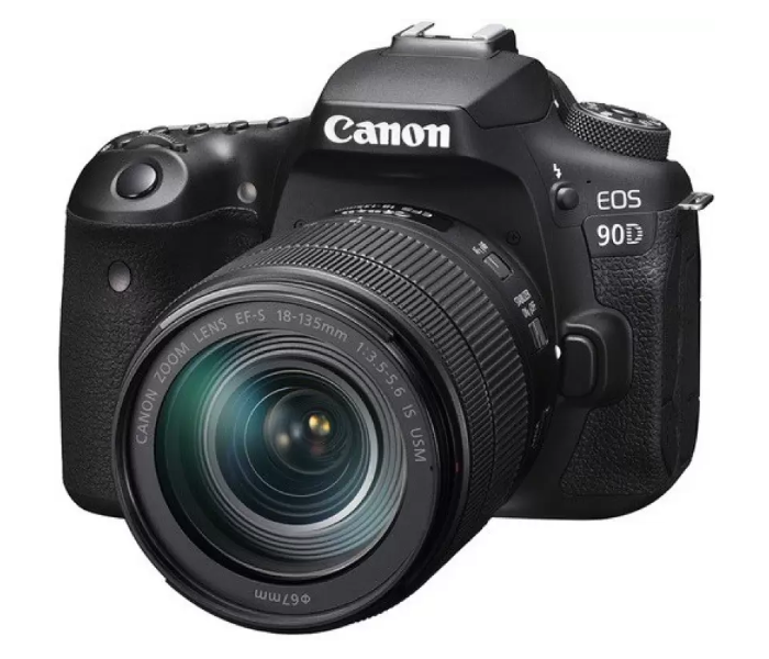 Canon EOS 90D DSLR Camera With 18-135 IS USM Lens - Black in UAE