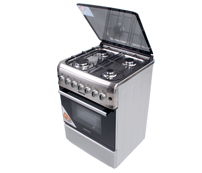 Geepas GCR6058 4 Burner Freestanding Gas Cooking Range With Grill And Rotisserie in UAE