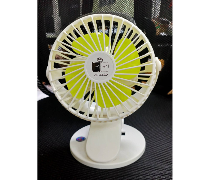 JS5520 Mini Thinning Table Clamp Fan - White in KSA