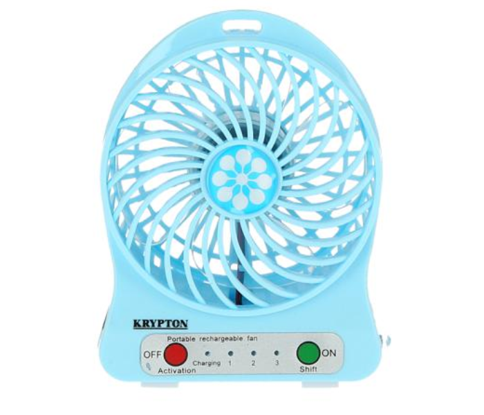 Krypton KNF6037 Mini Rechargeable Fan Blue in UAE
