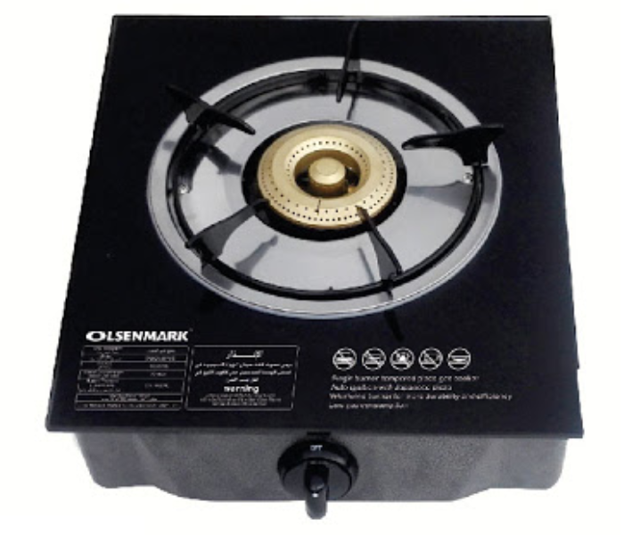 Olsenmark OMK2226 1 Burner Stainless Steel Gas Cooker Black in UAE
