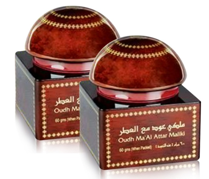 Express Delivery - Al Haramain AHP1399 Pack of 2 60g Oudh Ma al Maliki - ID 51419