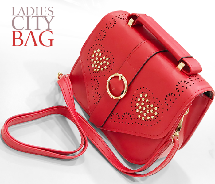 Victoria Mini City Design Beautiful Sling Bag For Women -Red in KSA